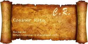 Czeiner Rita névjegykártya